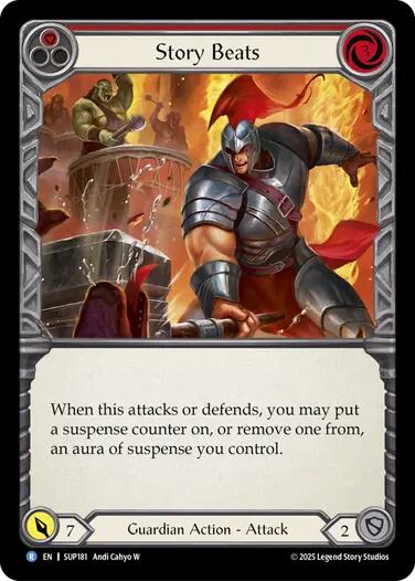 Image of Story Beats (Red) [SUP181] (Super Slam)  Rainbow Foil
