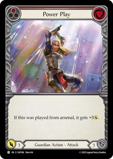 Image of Power Play (Red) [SUP186] (Super Slam)  Rainbow Foil