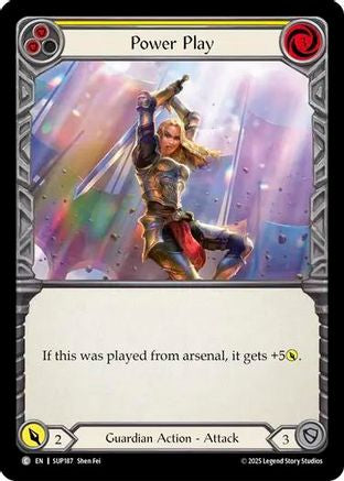 Image of Power Play (Yellow) [SUP187] (Super Slam)  Rainbow Foil