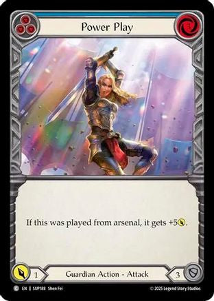 Image of Power Play (Blue) [SUP188] (Super Slam)  Rainbow Foil