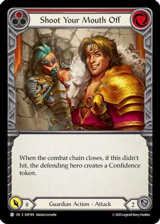 Image of Shoot Your Mouth Off (Red) [SUP189] (Super Slam)  Rainbow Foil