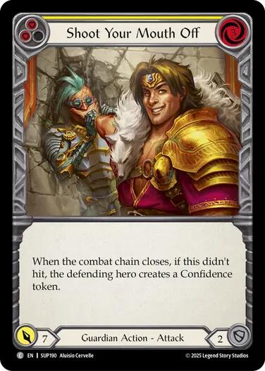 Image of Shoot Your Mouth Off (Yellow) [SUP190] (Super Slam)  Rainbow Foil