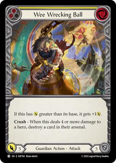 Image of Wee Wrecking Ball [SUP194] (Super Slam)  Rainbow Foil
