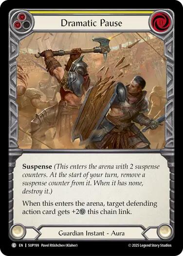 Image of Dramatic Pause (Yellow) [SUP199] (Super Slam)  Rainbow Foil