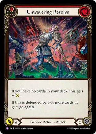Image of Unwavering Resolve [SUP218] (Super Slam)  Rainbow Foil