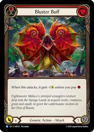 Image of Bluster Buff [SUP221] (Super Slam)  Rainbow Foil