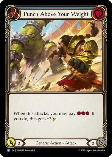 Image of Punch Above Your Weight (Blue) [SUP226] (Super Slam)  Rainbow Foil