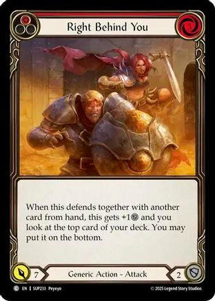 Image of Right Behind You (Red) [SUP233] (Super Slam)
