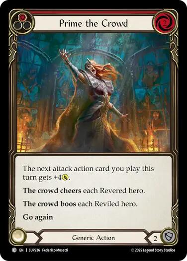 Image of Prime the Crowd (Red) [SUP236] (Super Slam)