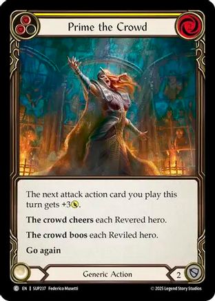 Image of Prime the Crowd (Yellow) [SUP237] (Super Slam)  Rainbow Foil