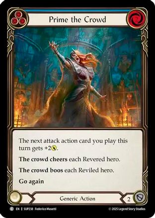 Image of Prime the Crowd (Blue) [SUP238] (Super Slam)  Rainbow Foil