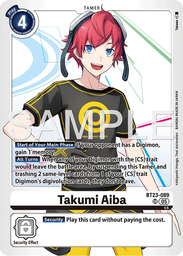 Image of Takumi Aiba [BT23-089] [Hackers' Slumber]