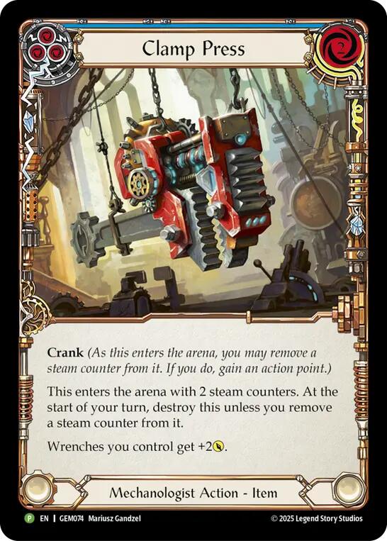 Image of Clamp Press [GEM074] (GEM Pack 3)  Cold Foil