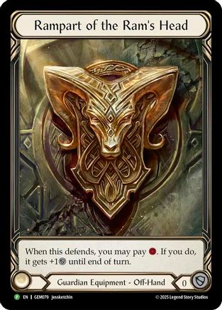 Image of Rampart of the Ram's Head [GEM079] (GEM Pack 3)  Rainbow Foil