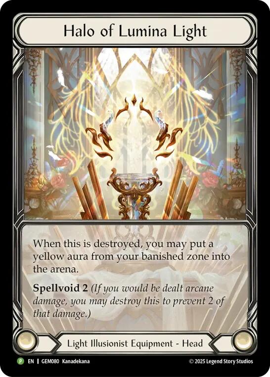 Image of Halo of Lumina Light [GEM080] (GEM Pack 3)  Rainbow Foil