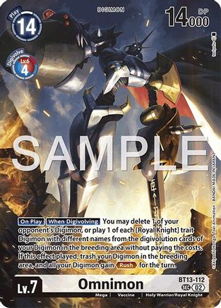 Image of Omnimon [BT13-112] [Limited Card Pack -Another Knight-]