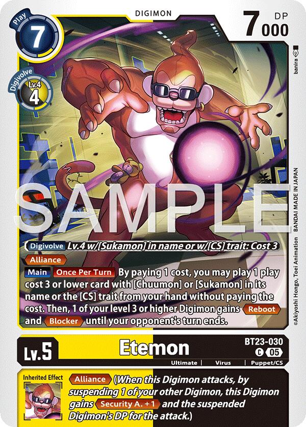 Image of Etemon [BT23-030] [Hackers' Slumber]
