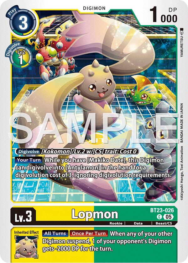 Image of Lopmon [BT23-026] [Hackers' Slumber]