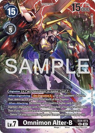 Image of Omnimon Alter-B [EX4-073] [Limited Card Pack -Another Knight-]