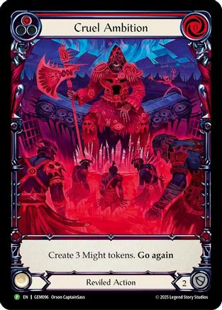 Image of Cruel Ambition [GEM096] (GEM Pack 3)  Rainbow Foil