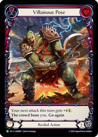 Image of Villainous Pose [GEM097] (GEM Pack 3)  Rainbow Foil