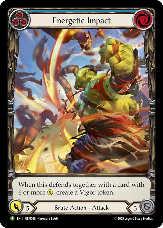 Image of Energetic Impact [GEM098] (GEM Pack 3)  Rainbow Foil