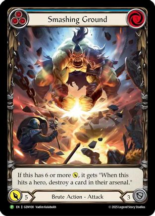 Image of Smashing Ground [GEM100] (GEM Pack 3)  Rainbow Foil