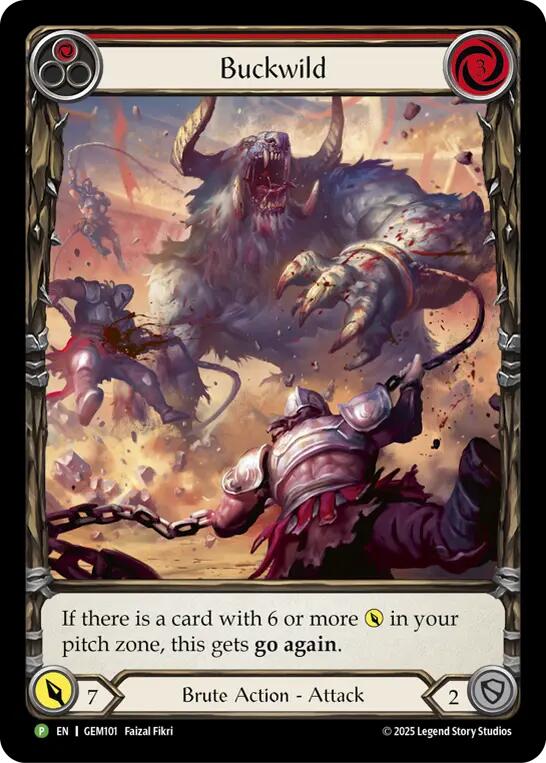 Image of Buckwild [GEM101] (GEM Pack 3)  Rainbow Foil