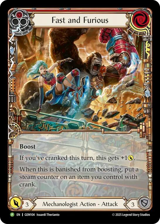Image of Fast and Furious [GEM104] (GEM Pack 3)  Rainbow Foil