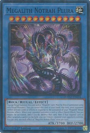 Image of Megalith Notrah Plura [DOOD-EN034] Super Rare