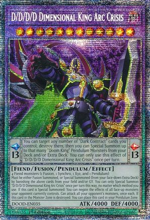 Image of D/D/D/D Dimensional King Arc Crisis (Starlight Rare) [DOOD-EN035] Starlight Rare