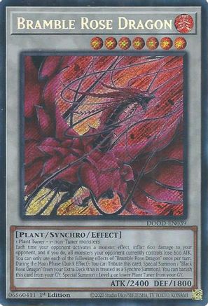 Image of Bramble Rose Dragon [DOOD-EN039] Secret Rare