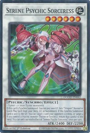 Image of Serene Psychic Sorceress [DOOD-EN042] Common