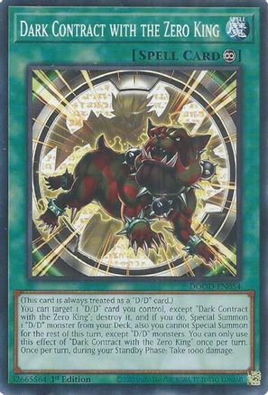 Image of Dark Contract with the Zero King [DOOD-EN054] Common