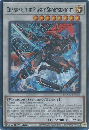 Image of Chanbar, the Flashy Sportsknight [DOOD-EN083] Super Rare