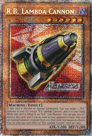 Image of R.B. Lambda Cannon (Starlight Rare) [DOOD-EN090] Starlight Rare
