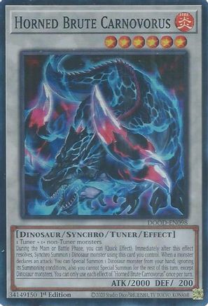 Image of Horned Brute Carnovorus [DOOD-EN098] Super Rare