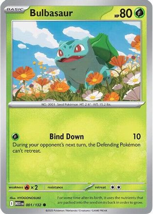 Image of Bulbasaur (001/132) [Mega Evolution: Base Set]