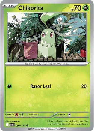 Image of Chikorita (008/132) [Mega Evolution: Base Set]