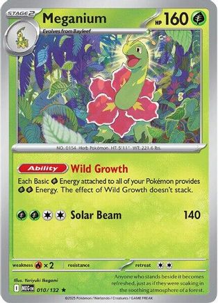Image of Meganium (010/132) [Mega Evolution: Base Set]
