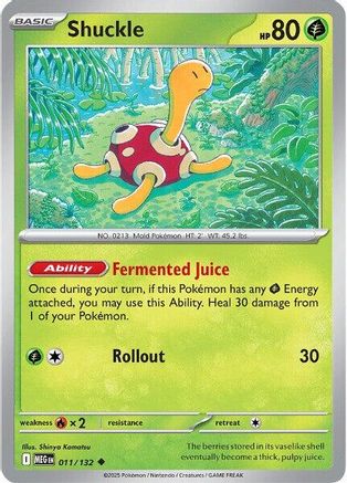 Image of Shuckle (011/132) [Mega Evolution: Base Set]