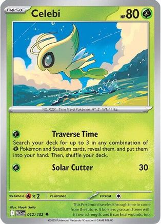 Image of Celebi (012/132) [Mega Evolution: Base Set]