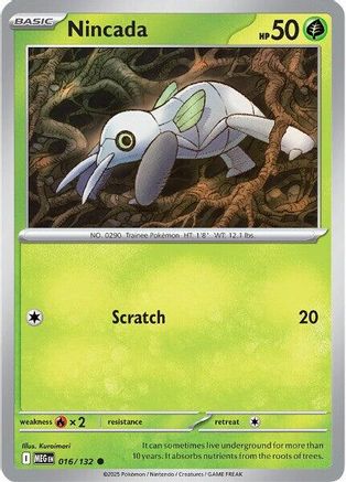 Image of Nincada (016/132) [Mega Evolution: Base Set]