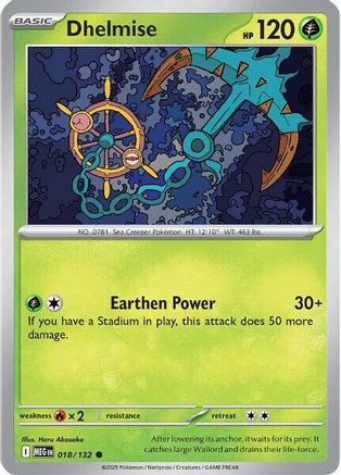Image of Dhelmise (018/132) [Mega Evolution: Base Set]