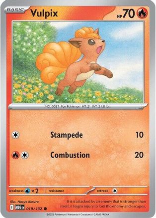 Image of Vulpix (019/132) [Mega Evolution: Base Set]