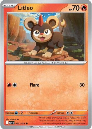 Image of Litleo (023/132) [Mega Evolution: Base Set]