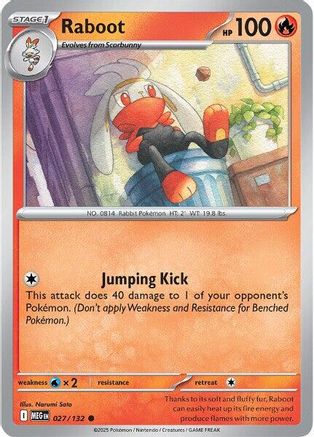 Image of Raboot (027/132) [Mega Evolution: Base Set]