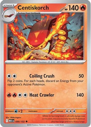Image of Centiskorch (030/132) [Mega Evolution: Base Set]