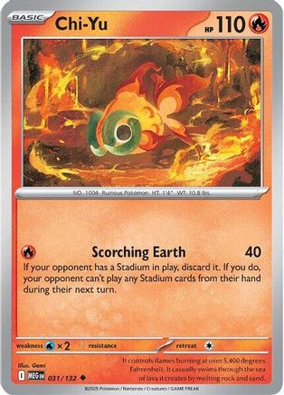 Image of Chi-Yu (031/132) [Mega Evolution: Base Set]