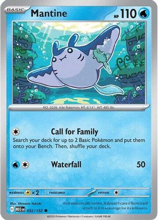 Image of Mantine (032/132) [Mega Evolution: Base Set]